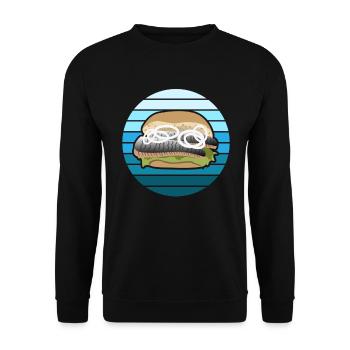 Fish Roll Fanatics - The Ultimate Gift - Unisex Sweatshirt - black - Front - Alina (178cm) & Michal (187cm)