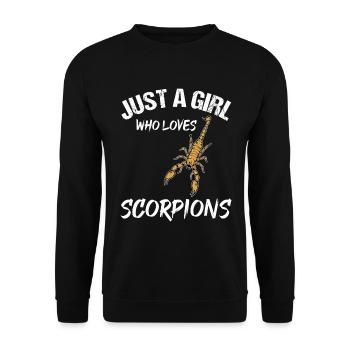 Fille aime Scorpions Animal amour cadeau - Sweat-shirt Unisexe - noir - Devant - Alina (178cm) & Michal (187cm)