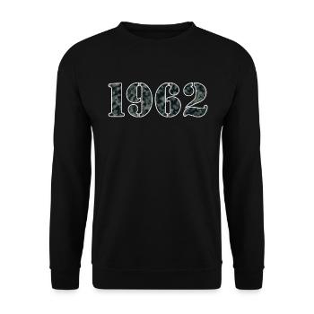 Stolzes 1962 Militär Vintage Geburtsjahr - Unisex Pullover - Schwarz - Vorne - Alina (178cm) & Michal (187cm)