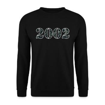 Military Design 2002 Birth Year Gift - Unisex Sweatshirt - black - Front - Alina (178cm) & Michal (187cm)