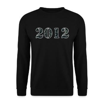 2012 Geburtsjahr Militäroptik Geschenkidee - Unisex Pullover - Schwarz - Vorne - Alina (178cm) & Michal (187cm)