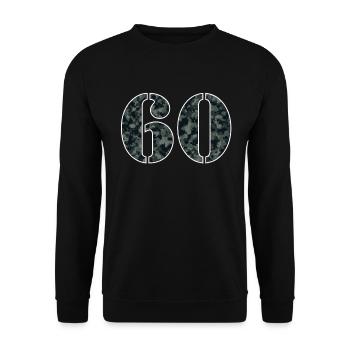 60 Military Optics Impressive Age - Unisex Sweatshirt - black - Front - Alina (178cm) & Michal (187cm)
