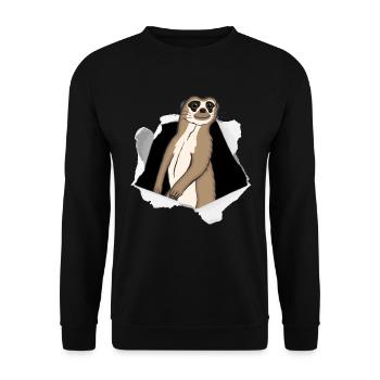 Paresseux épidémie carton cadeau mignon - Sweat-shirt Unisexe - noir - Devant - Alina (178cm) & Michal (187cm)
