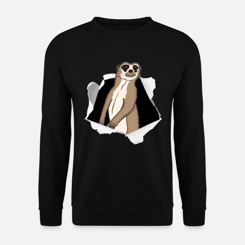 Faultier Ausbruch Karton Niedlich Geschenk - Unisex Pullover - Schwarz