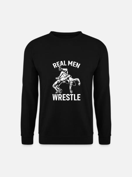 Echte Männer Ringen - Unisex Pullover - Schwarz