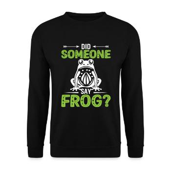 Wenn Dein Frosch Perfekt Ist Wer Braucht Prinzen - Unisex Pullover - Schwarz - Vorne - Alina (178cm) & Michal (187cm)