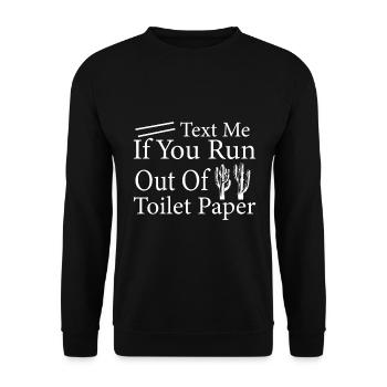 Schicken Sie Mir Eine SMS - Kaktus - Unisex Pullover - Schwarz - Vorne - Alina (178cm) & Michal (187cm)