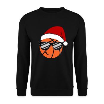 Lunettes de soleil de Noël Cool Basketball - Sweat-shirt Unisexe - noir - Devant - Alina (178cm) & Michal (187cm)