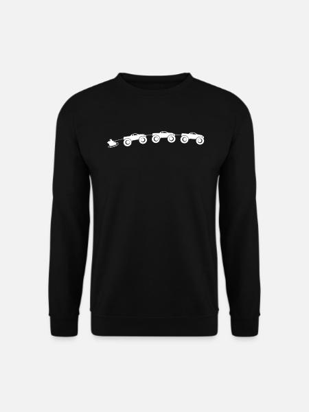 Monstertrucks Schlittenfahrt Weihnachten Hit - Unisex Pullover - Schwarz