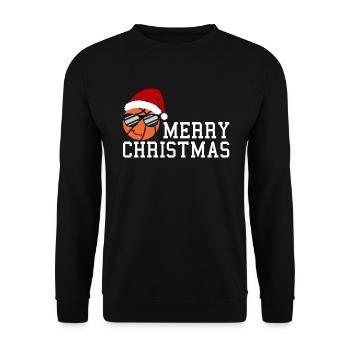 Basket-ball, Voeux de Noël, Magie athlétique - Sweat-shirt Unisexe - noir - Devant - Alina (178cm) & Michal (187cm)