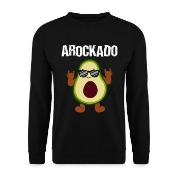 Rocking Avocat Cool Musique Aimant - Sweat-shirt Unisexe - noir - Devant - Alina (178cm) & Michal (187cm)