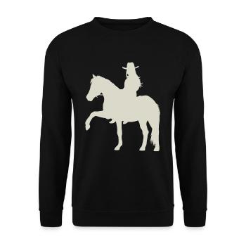 Action Pure Horse Dynamics - Unisex Sweatshirt - black - Front - Alina (178cm) & Michal (187cm)