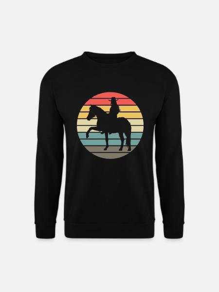 Romantic Rider Sunset Look - Unisex Sweatshirt - black