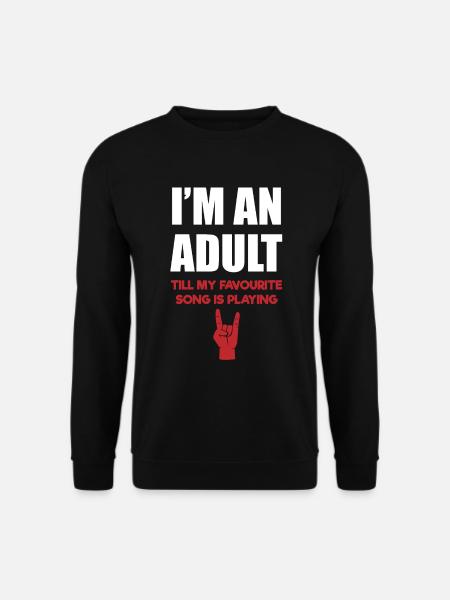 'Til my song plays Rockerhand - Unisex Sweatshirt - black