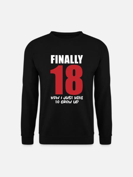 Officially Grown Up - And Now? - Unisex Sweatshirt - black