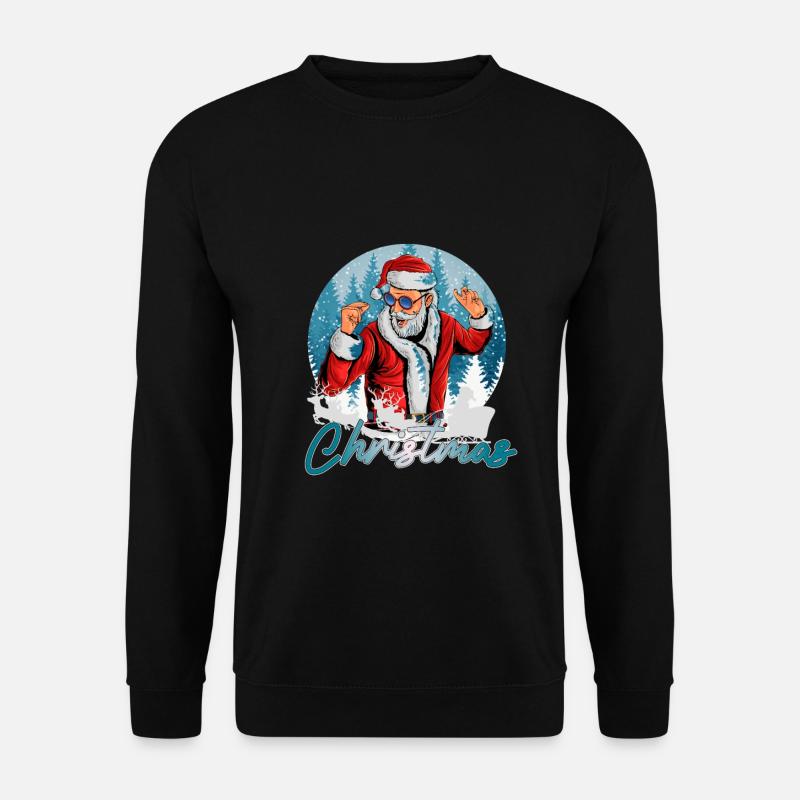 dancing Santa - Unisex Sweatshirt - black