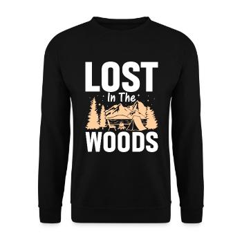 Perdu dans les bois - Sweat-shirt Unisexe - noir - Devant - Alina (178cm) & Michal (187cm)