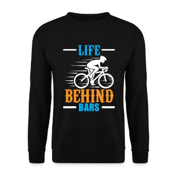 Life behind bars - Unisex Sweatshirt - black - Front - Alina (178cm) & Michal (187cm)