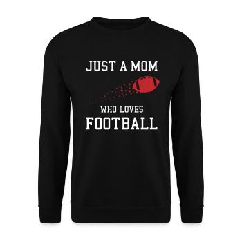 Football Mama Highlight - Unisex Sweatshirt - black - Front - Alina (178cm) & Michal (187cm)