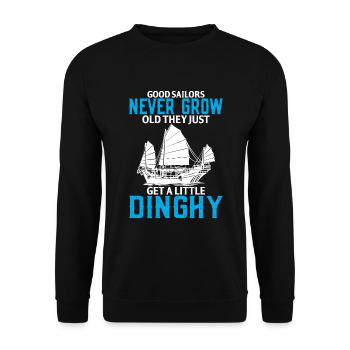 Les bons marins ne vieillissent jamais, ils deviennent juste un - Sweat-shirt Unisexe - noir - Devant - Alina (178cm) & Michal (187cm)