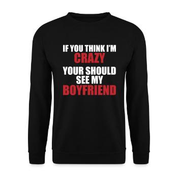 Ami? Fou et fascinant ! - Sweat-shirt Unisexe - noir - Devant - Alina (178cm) & Michal (187cm)
