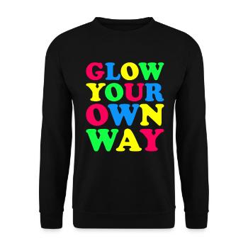 Brillez à votre façon - Colorful Fun - Sweat-shirt Unisexe - noir - Devant - Alina (178cm) & Michal (187cm)