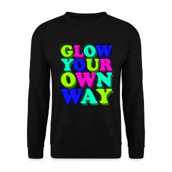 Shine Your Way - Colorful Fun - Unisex Sweatshirt - black - Front - Alina (178cm) & Michal (187cm)