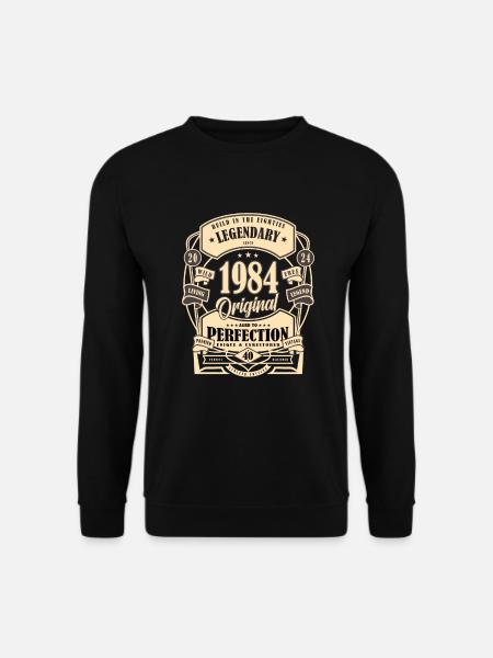 40. Geburtstag, Geschenk, Legende, Original, 1984 - Unisex Pullover - Schwarz