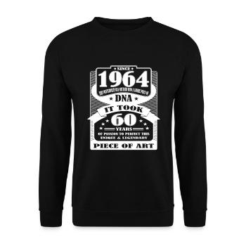 60 years, 60th birthday, 1964, it took 60 years - Unisex Sweatshirt - black - Front - Alina (178cm) & Michal (187cm)