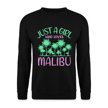 Malibu Palm Dream Girl Paradise - Sweat-shirt Unisexe - noir - Devant - Alina (178cm) & Michal (187cm)
