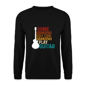 Manche Großväter Golfen Coole Großväter Spielen - Unisex Pullover - Schwarz - Vorne - Alina (178cm) & Michal (187cm)