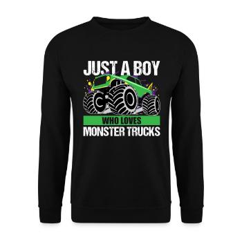 Action Monster Truck Passion cadeau - Sweat-shirt Unisexe - noir - Devant - Alina (178cm) & Michal (187cm)