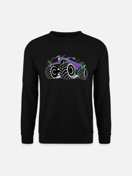 Grunge Monstertruck Action Geschenkidee - Unisex Pullover - Schwarz