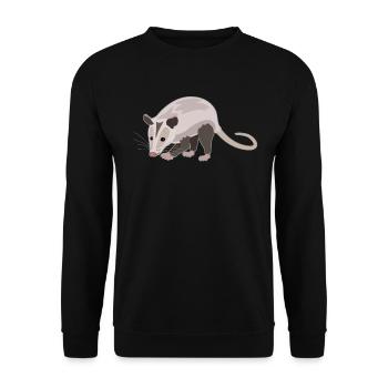 Charmant opossum style amoureux de la nature - Sweat-shirt Unisexe - noir - Devant - Alina (178cm) & Michal (187cm)