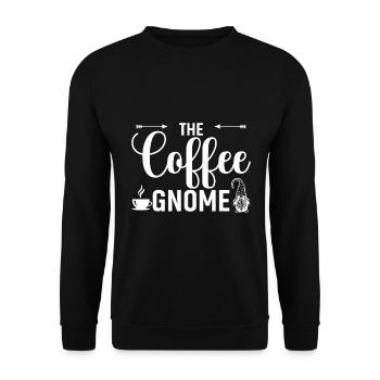Der Kaffee-Zwerg - Unisex Pullover - Schwarz - Vorne - Alina (178cm) & Michal (187cm)