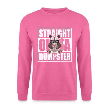 Nachtaktives Opossum mit Sonnenbrille - Unisex Pullover - Pink - Vorne