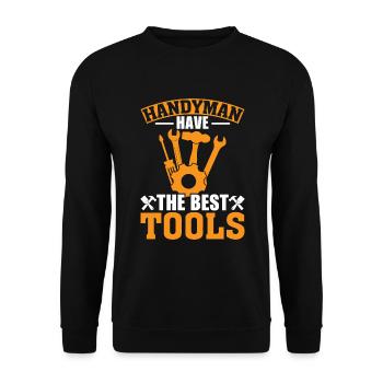 Do-it-yourselfers have the best tools - Unisex Sweatshirt - black - Front - Alina (178cm) & Michal (187cm)