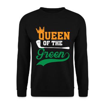 Königin Des Grüns - Unisex Pullover - Schwarz - Vorne - Alina (178cm) & Michal (187cm)