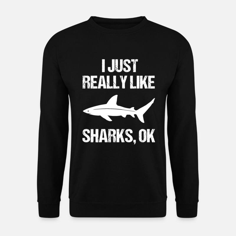 Easy Sharks Fan Gift - Unisex Sweatshirt - black