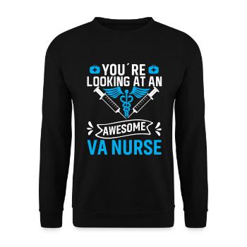 Vous voyez une infirmière fantastique - Sweat-shirt Unisexe - noir - Devant - Alina (178cm) & Michal (187cm)