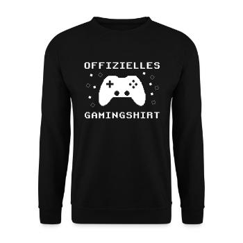 Gamer's Paradise: Spiel ohne Grenzen - Unisex Pullover - Schwarz - Vorne - Alina (178cm) & Michal (187cm)
