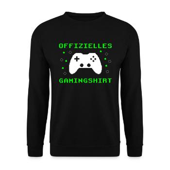 Gamer's Paradise: Spiel ohne Grenzen - Unisex Pullover - Schwarz - Vorne - Alina (178cm) & Michal (187cm)