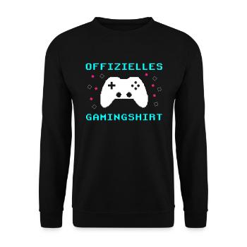 Gamer's Paradise: Spiel ohne Grenzen - Unisex Pullover - Schwarz - Vorne - Alina (178cm) & Michal (187cm)