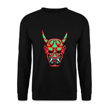 Mysticisme de l’ japonais Neon Hannya - Sweat-shirt Unisexe - noir - Devant - Alina (178cm) & Michal (187cm)