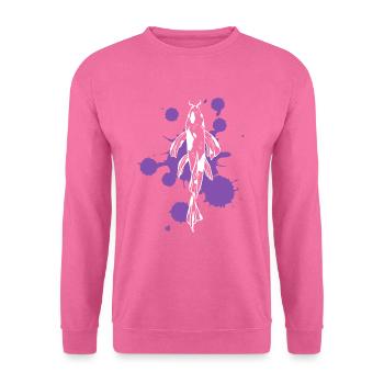Rivière de vie de la force de Koï unique - Sweat-shirt Unisexe - rose - Devant