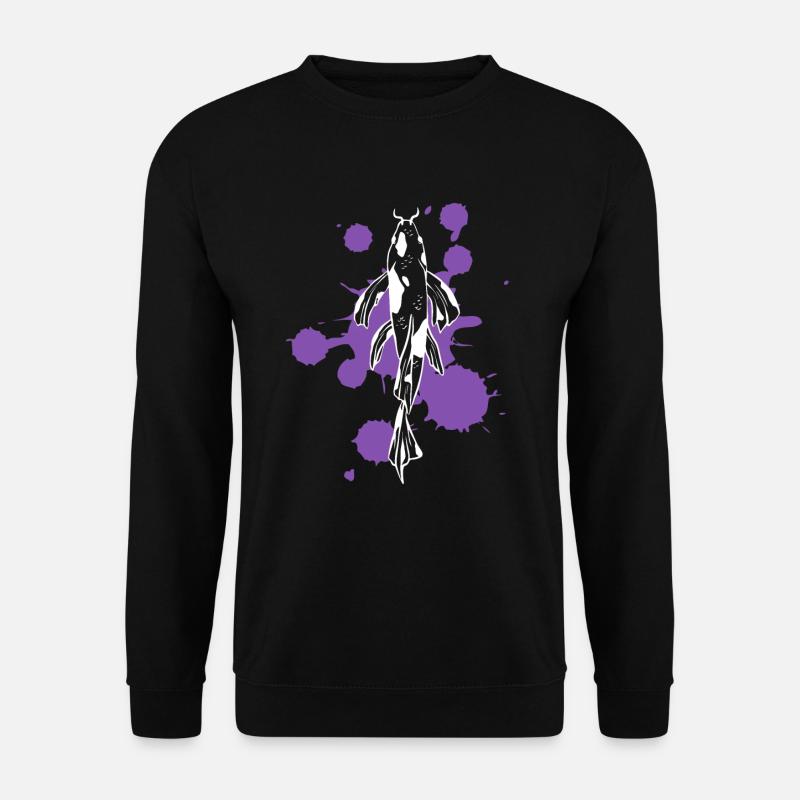 Rivière de vie de la force de Koï unique - Sweat-shirt Unisexe - noir