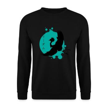 Crane Dynamics & Characters Art - Unisex Sweatshirt - black - Front - Alina (178cm) & Michal (187cm)