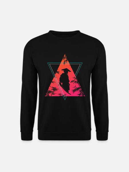 Neon Samurai Moderner Krieger Geist - Unisex Pullover - Schwarz