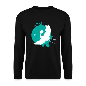 Crane Dynamics & Characters Art - Unisex Sweatshirt - black - Front - Alina (178cm) & Michal (187cm)
