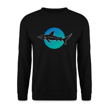 L’élégance mystique des requins des profondeurs - Sweat-shirt Unisexe - noir - Devant - Alina (178cm) & Michal (187cm)